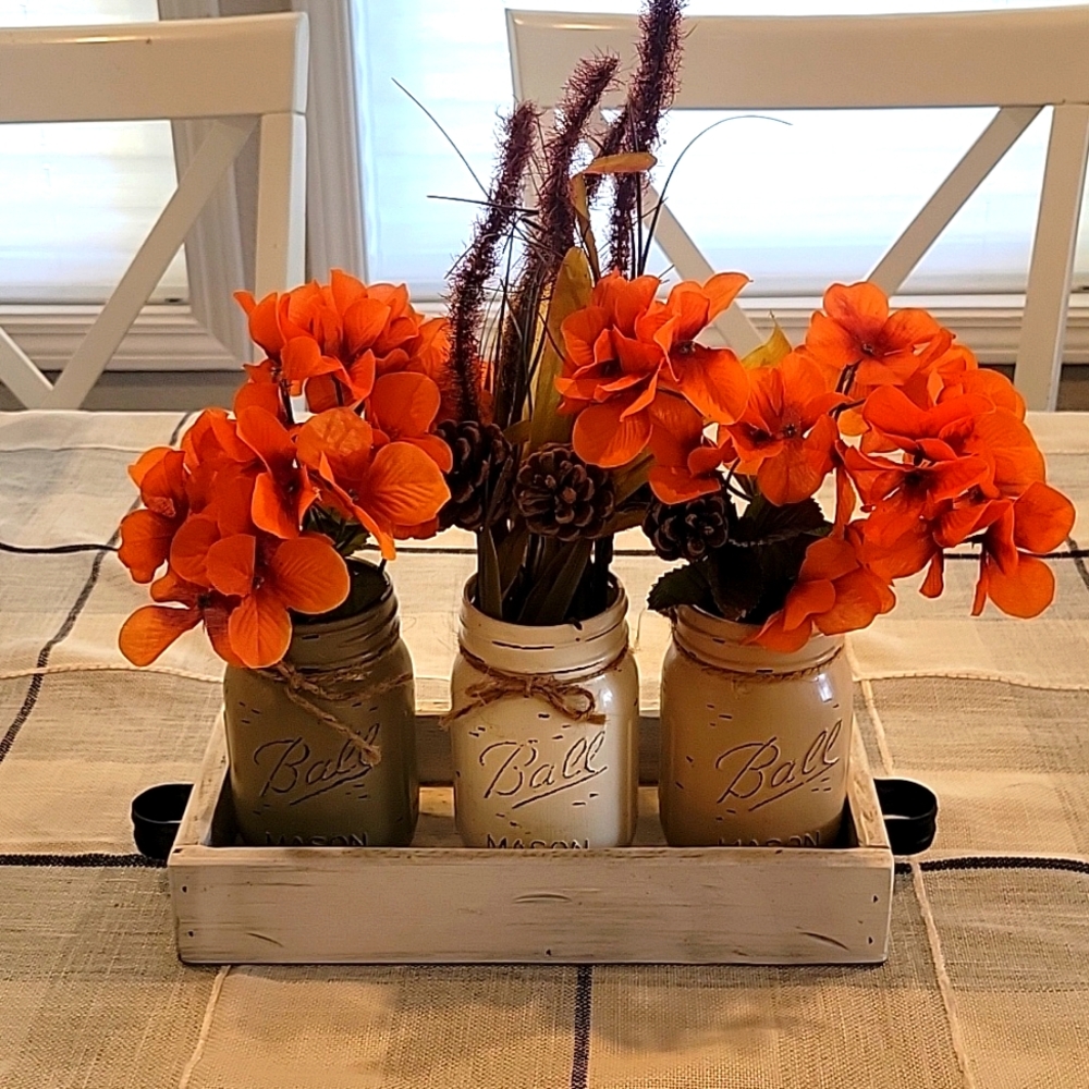 Fall centerpiece rustic style - Picture 2 of 6